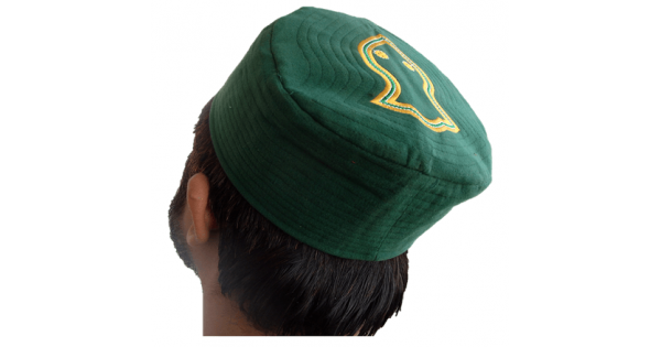 Kufi Nalain Dark Green Muslim Hat